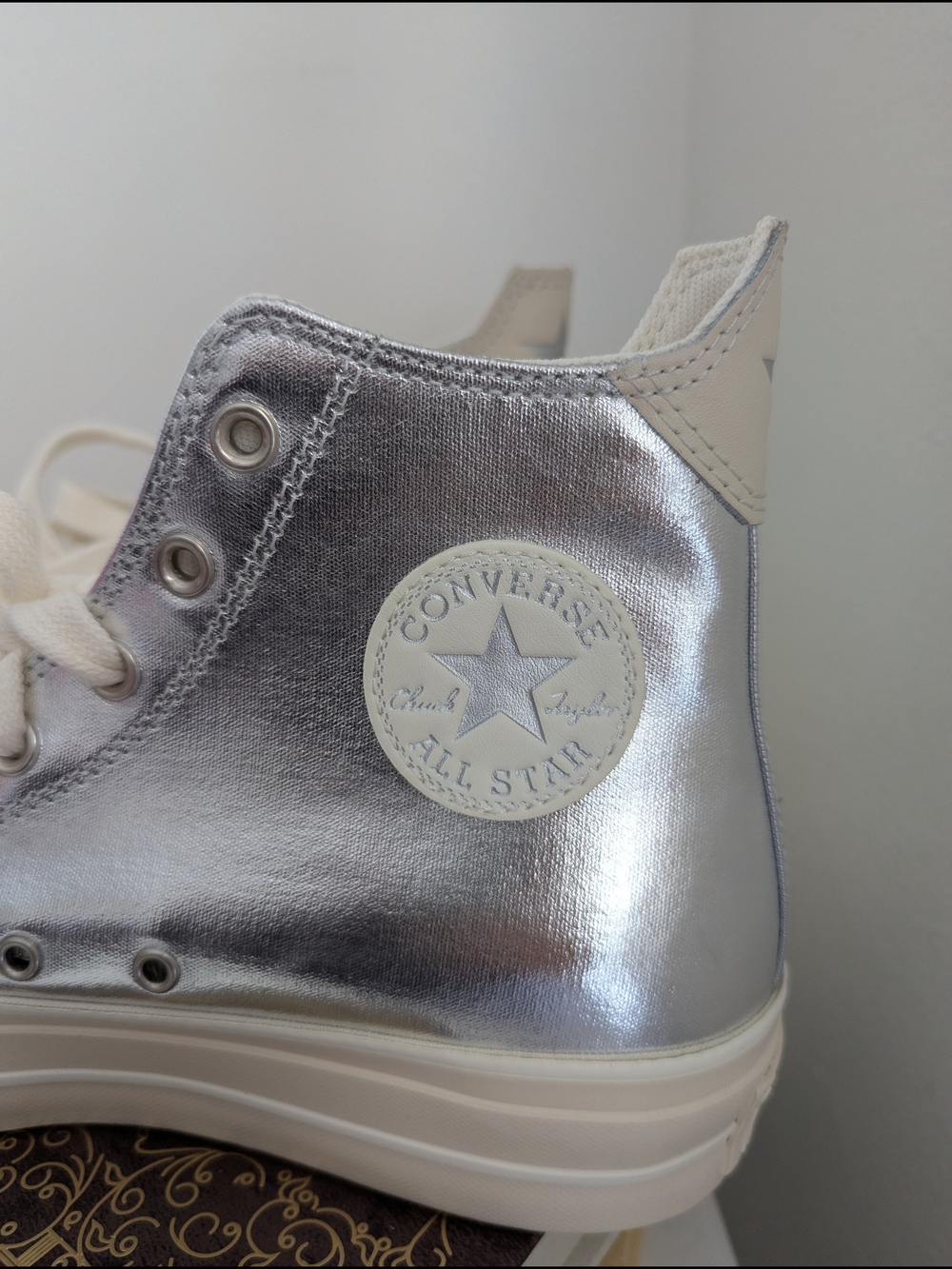 Converse Metallic Silver Platforms - Picture 3 of 8